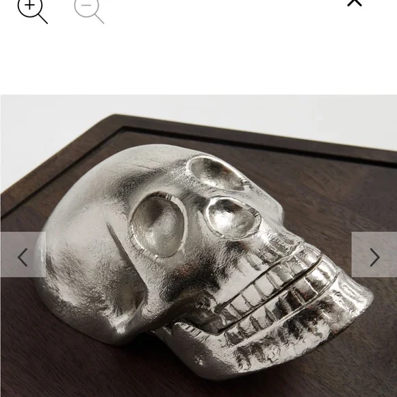 Skeleton on Dark Brown Coffin charcuterie board by Pottery Barn - Picture 2 of 6